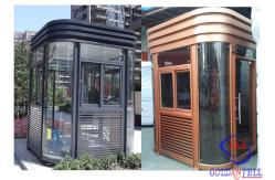 China Temporary Entrance Exit Security Parking Booth Stainless Steel Material supplier