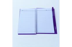 China Lightweight Spiral Bound Book Printing Promotion Gift PP Notebook With Pen supplier