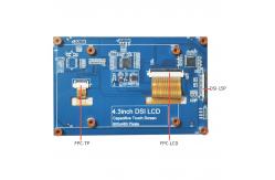 China CTP 4.3 Inch HDMI Raspberry Pi Dsi Display 800x480 Full Viewing Angle supplier