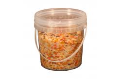China Transparent 500ML Food Grade Plastic Bucket with Lid Customized Pattern by UMETASS supplier
