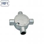 4 Way Electrical Box Fittings BS4568 / BS31 GI Conduit Fittings for sale