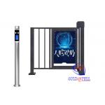 Custom Half Height Turnstiles LCD Screen Outdoor Advertising Face Recognition Access Door For Parking Entrance for sale