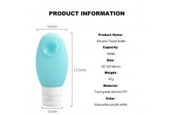 China Odorless 100ml Silicone Travel Bottles With Suction Cup supplier