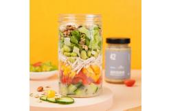China BPA Free Empty Salad Jar Plastic 8oz 12oz 16oz Cylinder Shape supplier