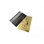 Metal Black Gold Frosted Vip Member Gift Card Signature Customise for sale