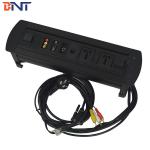 With  1* VGA / 1*RJ45 Configuration Desk Flip Up Power Data Outlet