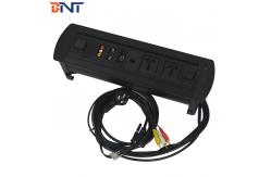 China With  1* VGA / 1*RJ45 Configuration Desk Flip Up Power Data Outlet supplier