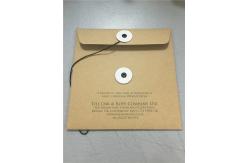 China Brown 000 Kraft Bubble Mailers 6x10 Kraft Paper Clasp String Tie Envelopes supplier