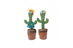 China Plush Recording Repeating Singing Dancing Cactus 33cm supplier