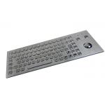Industrial Stainless Steel Panel Mount Keyboard IP65 With Optical Mouse Trackball