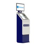 Crtly 32 Inch Self Parking Payment Kiosk With Cash Passport Scanner Check In Hotel Card Dispenser Kiosk for sale
