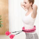 Silicone Abs Weighted Smart Fitness Thin Waist Adjustable Hula Hoops for sale