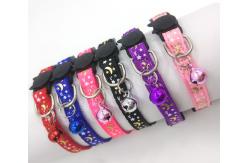 China Nylon Adjustable Small Kitten Collars Solid Safe For Pet Indoor supplier