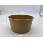 Kraft Disposable Food Container 1000ML Paper Bowls For Restaurant for sale