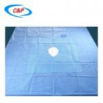 Hospital Disposable SMS Chest Breast Surgical Drape Customizable For Surgeries for sale