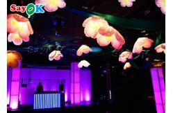 China Artificial Inflatable LED Hanging Flower For Advertising Decorating supplier