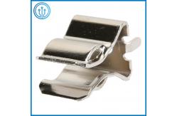 China Nickel Plated Brass 5AG Fuse Clip FS-700 For 10x38mm Ceramic Fuse supplier