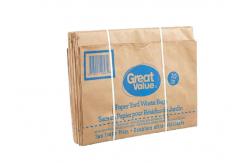 China Double Thickened Sewn Open Mouth Multiwall Paper Bags Yard Trash Leaf Packing supplier