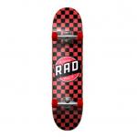 YOBANG OEM RAD Wheels Checker Black / Red Complete Skateboard - 7.75 x 31.25 for sale