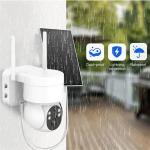 Wireless Outdoor PTZ Solar Cctv Camera Night Vision Camara De Seguridad Wifi Exterior Solar Wi-Fi Security Camera for sale