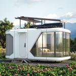 Intelligent and Exquisite Steel Structure space Capsule Waterproof Carport Toilet and Workshop Application for sale