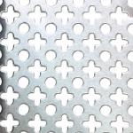 6mm thickness Full Leaf Clover Pattern  Perforated Metal Sheets