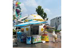 China Popcorn Customized Fiberglass Kiosk For Amusement Park supplier
