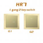 12V DC Push Button Wall Light Switch Orange Backlight RS485 Protocol