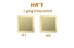 China 12V DC Push Button Wall Light Switch Orange Backlight RS485 Protocol supplier