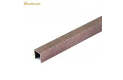 China DIN Brushed Steel Tile Trim 10mm U Channel Edge Profile supplier