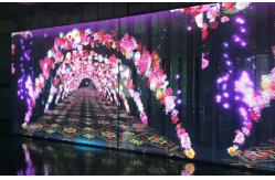 China P3.9-7.8Q10T Transparent LED Display Glass Window 266*250 supplier