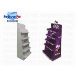 Purple Visual Merchandising Custom Cardboard POP Displays 5 Tier Cadbury Milk Chocolate for sale