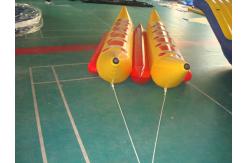 China 10 Seats Double Banana Boat Inflatable Water Games With 0.9mm Pvc Tarpaulin supplier