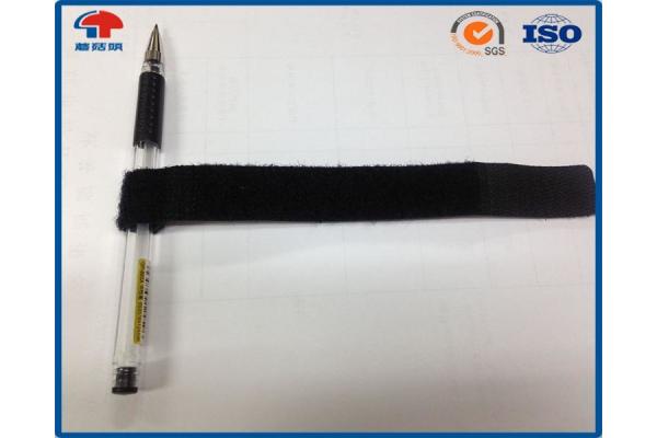 20MM Hook Loop Cable Ties By Ultrasonic Welded , P Shape With Hole