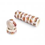 Coloured Floral Washi Paper Tape , Thin Patterned Craft Tape Rubber Adhesive for sale