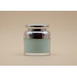 Green UV Spraying Cosmetic Cream Containers PP Cap With ABS Sheathed