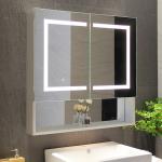 Smart Mirror with Bluetooth and LED Lighted Rectangle Medicine Cabinet for sale