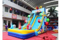 China Happy Birthday Gift Inflatable Water Slide with Silk - screen Printing supplier
