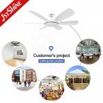 6-Blade LED Ceiling Fan with Remote Control and Customizable Suspension Length