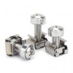 Server Rack Cabinet Stainless Steel Screws and Cage Nuts with Floating Square Nuts for sale