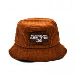 Corduroy Bucket hat solid color versatile fashion outdoor leisure Bucket hat for sale