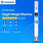 Best Price Weight And Height Measuring Machine Ultrasonic Coin-Operated Weight And Height Scale With Printer Sh-500 for sale