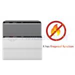 Safety Leather-Covered Jewelry Safe Box Auto Open Double Layers