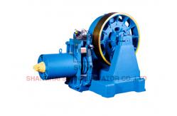 China Elevator Motor DC110V Brake Geared Traction Machine For Passenger Lift supplier