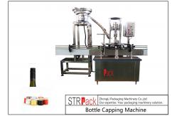 China One Heads Bottle Capping Machine / ROPP Aluminum Screw Cap Crimping Machine supplier