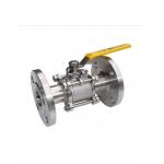 SS304 SS316 CF8M Three Piece Flange Ball Valve Cast Iron Material for sale