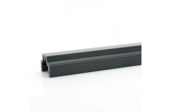China Flexible High Gloss PE Profile Black Furniture U Channel Extruded Plastic Profiles supplier