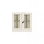 Glass Door Metal Furniture Book Shelf Knocked Down Structure for sale