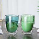 250ml Thermal Insulated Double Walled Glass Coffee Mugs