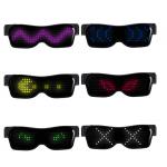 Light Up Programmable LED Glasses With Bluetooth Smartphone App Control for sale